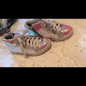 Justice sequin shoes